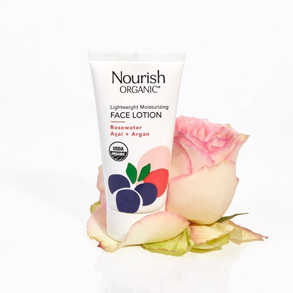 slide 3 of 3, Nourish Organic Lightweight Moisturizing Face Lotion, 1.7 oz