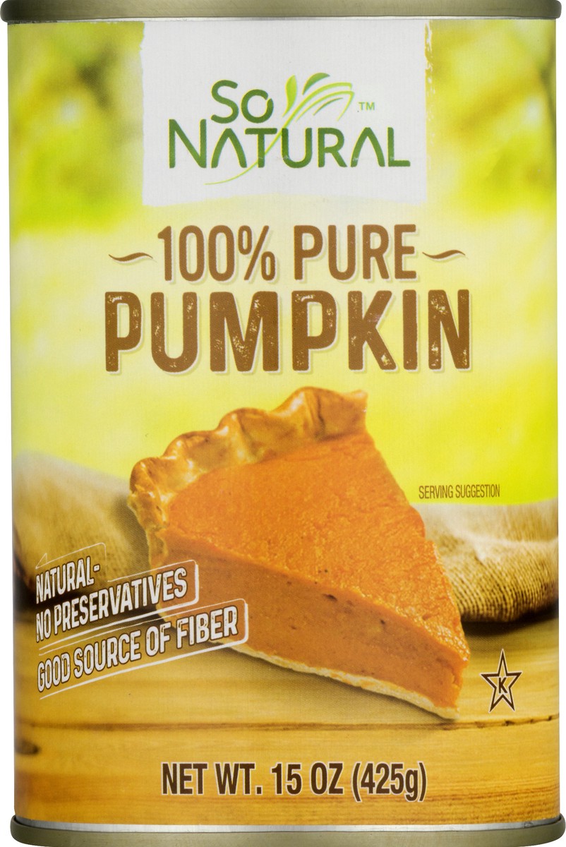 slide 8 of 13, SoNatural 100% Pure Pumpkin 15 oz, 15 oz