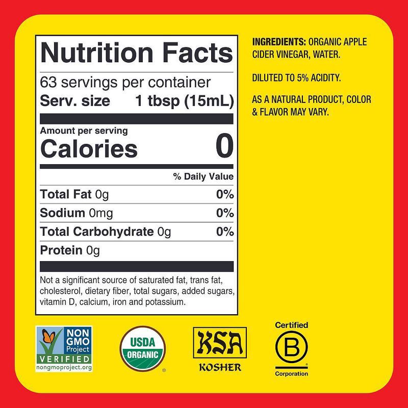 slide 8 of 8, Bragg Organic Apple Cider Vinegar - 32 fl oz, 32 fl oz