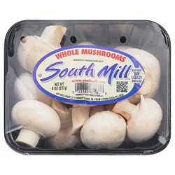 Mushrooms White Whole Prepacked - 8 Oz