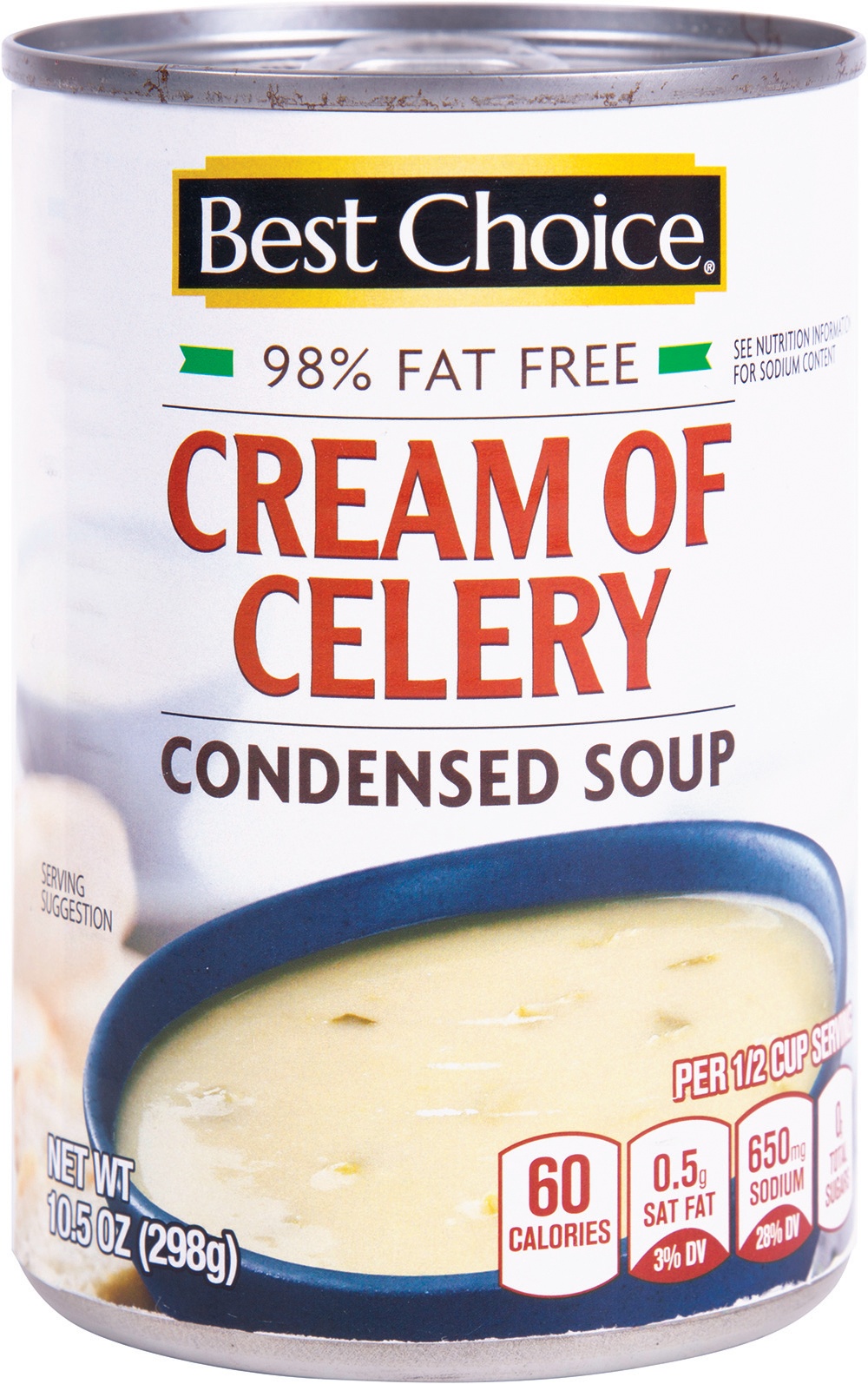 slide 1 of 1, Best Choice 98% Fat Free Cream of Celery Soup, 10.5 oz