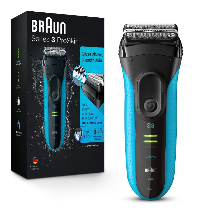 slide 1 of 10, Braun Men's Series 3 ProSkin Electric Razor for Shaver with Precision Trimmer - 3040s, 1 ct