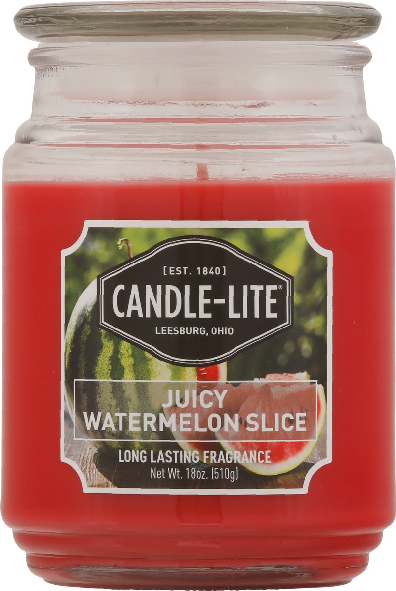 slide 6 of 9, Candle-Lite EDES Juicy Watermelon Slice Jar, 18 oz