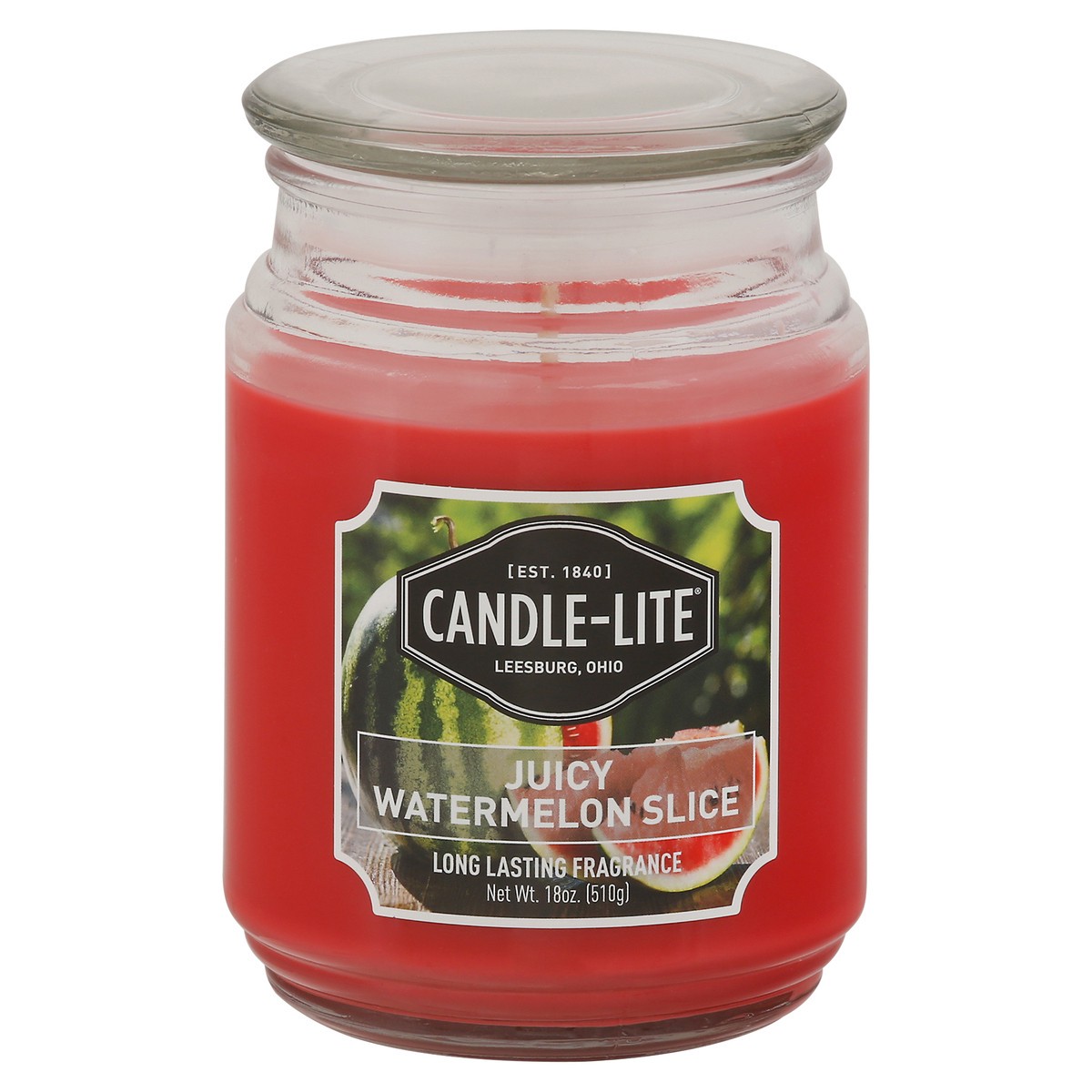 slide 1 of 9, Candle-Lite EDES Juicy Watermelon Slice Jar, 18 oz