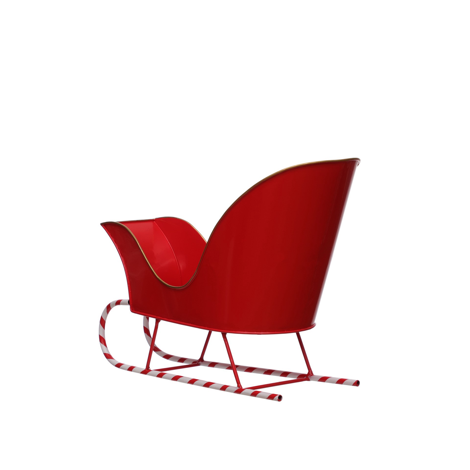 slide 3 of 3, 16" Red Peppermint Sled Tabletop Accent By Ashland, 16 in