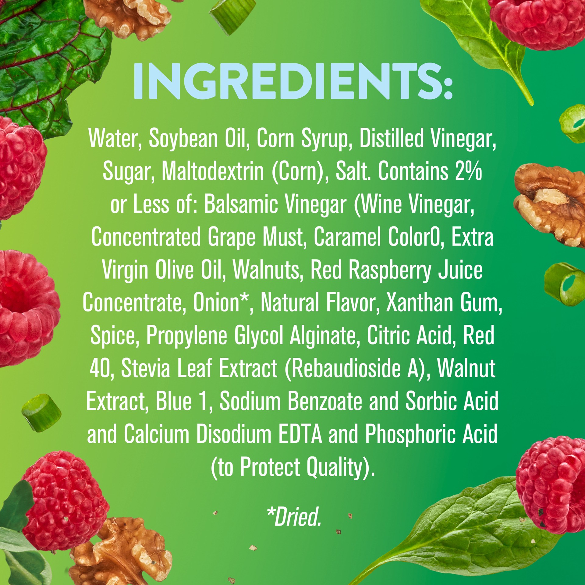 slide 4 of 6, Wish-Bone Light Raspberry Walnut Vinaigrette Salad Dressing- 15 fl oz, 15 fl oz