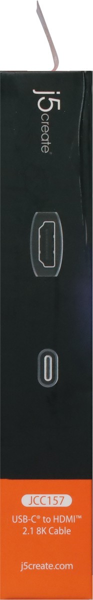 slide 6 of 12, j5create USB-C to HDMI 2.1 8K Cable 1 ea, 1 ct