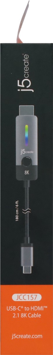 slide 3 of 12, j5create USB-C to HDMI 2.1 8K Cable 1 ea, 1 ct