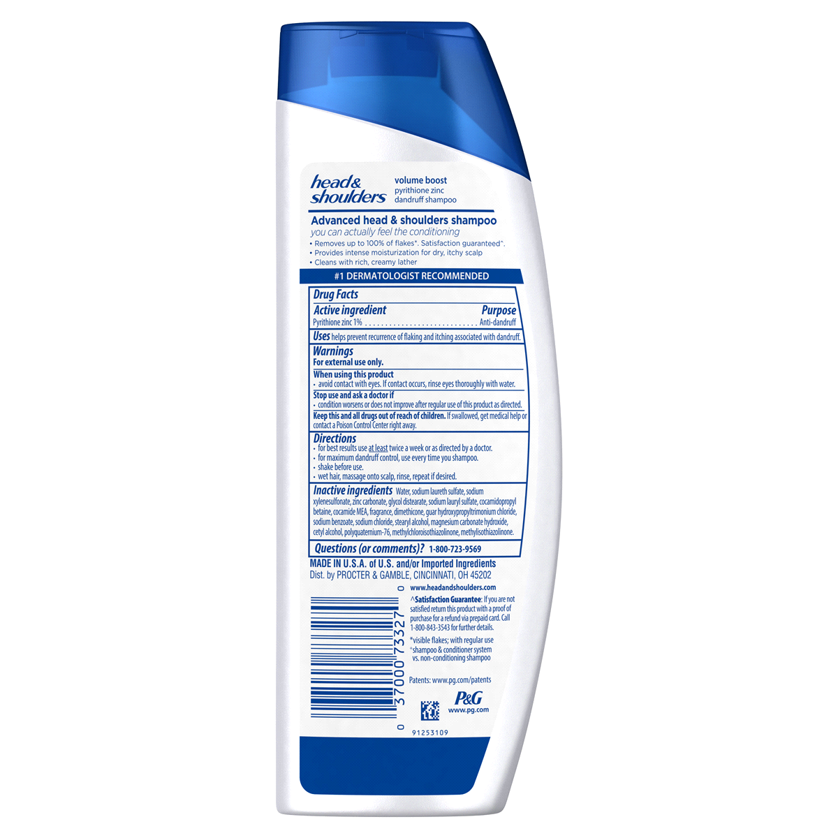 slide 3 of 7, Head & Shoulders Hair Shampoo, 12.8 fl oz