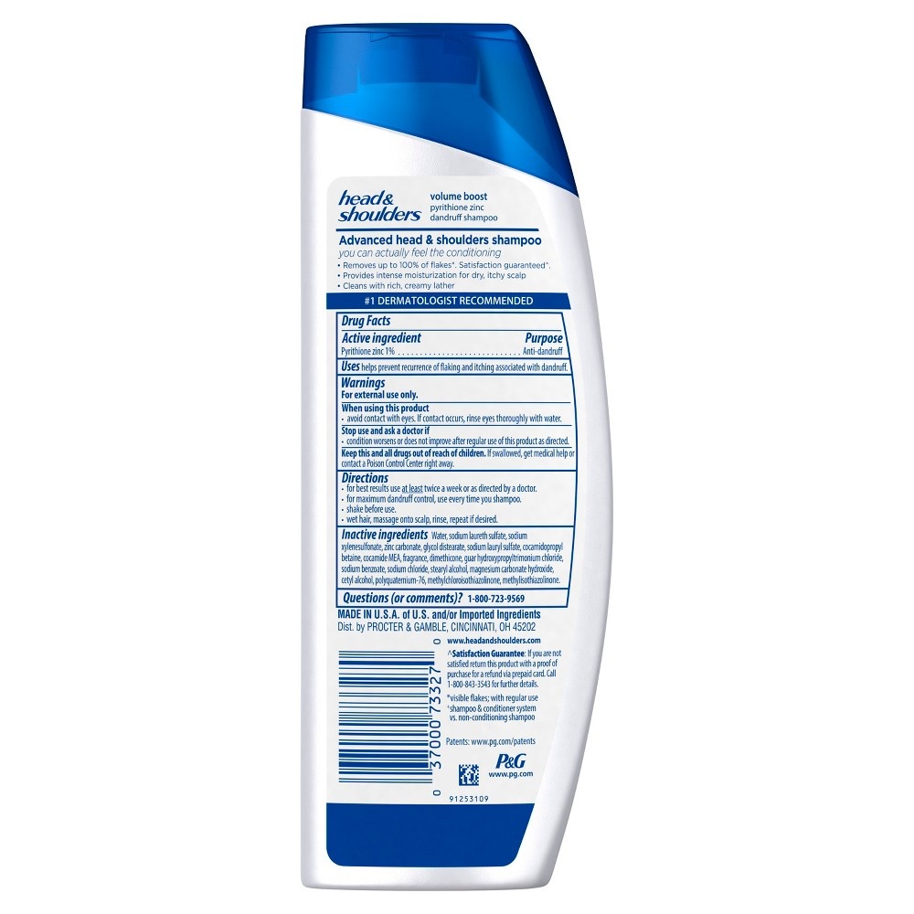 slide 5 of 7, Head & Shoulders Hair Shampoo, 12.8 fl oz