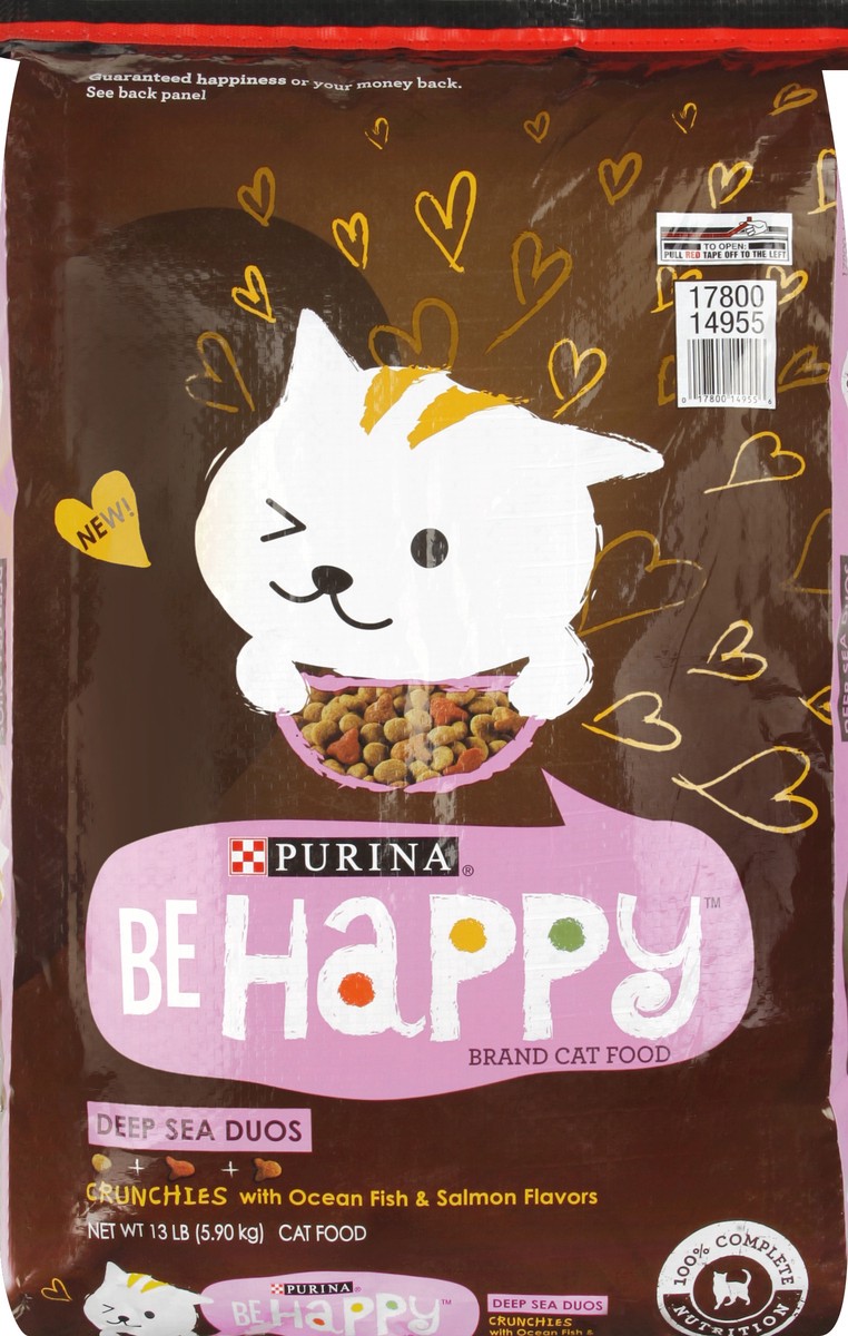 slide 5 of 6, Purina Be Happy Brand Cat Food Deep Sea Duos, 13 lb