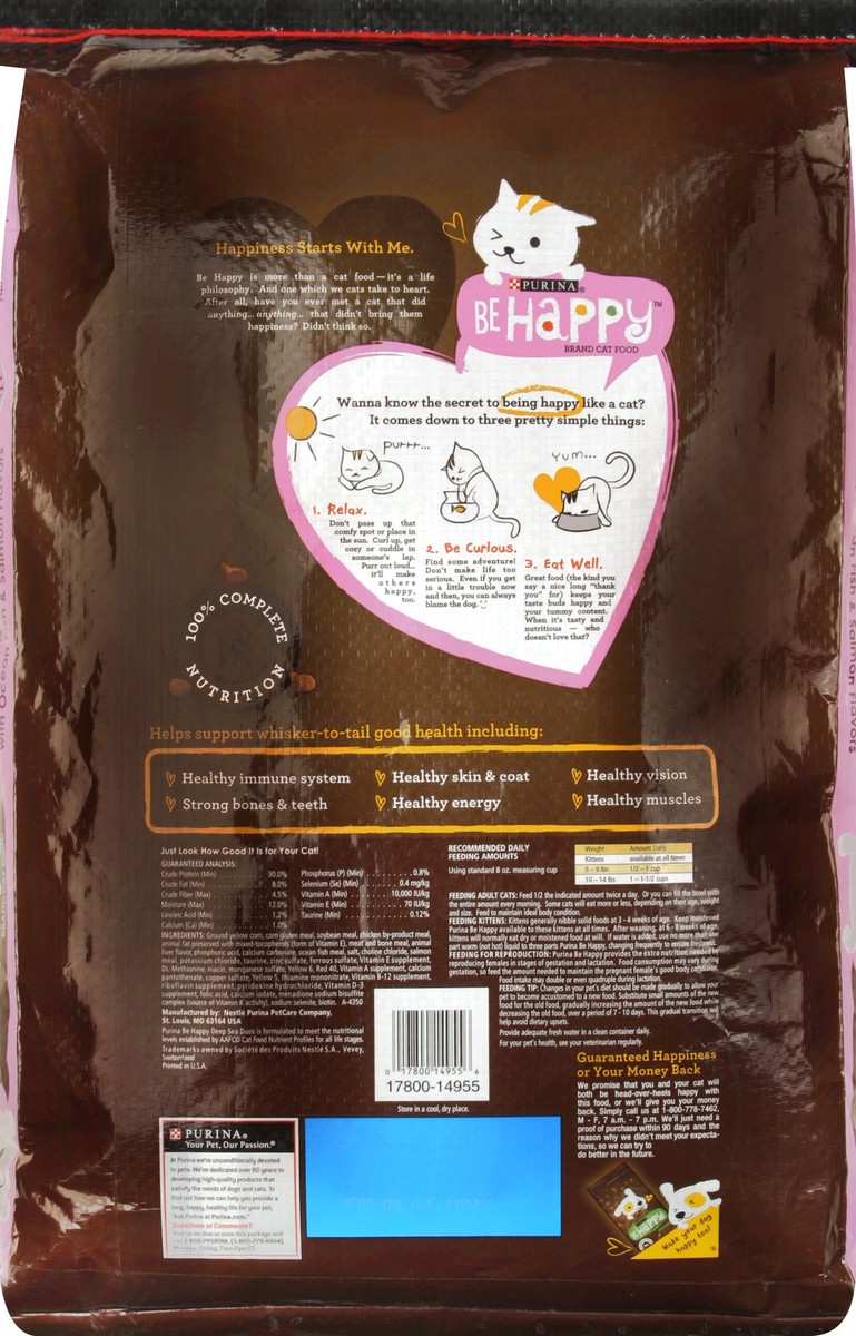 slide 6 of 6, Purina Be Happy Brand Cat Food Deep Sea Duos, 13 lb