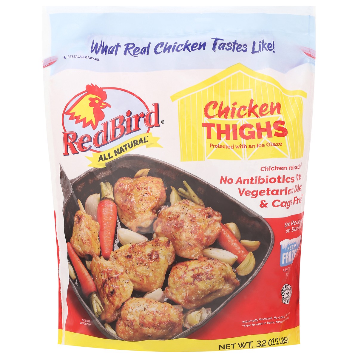 slide 2 of 14, Red Bird Chicken Thigh 32 oz, 1 ct