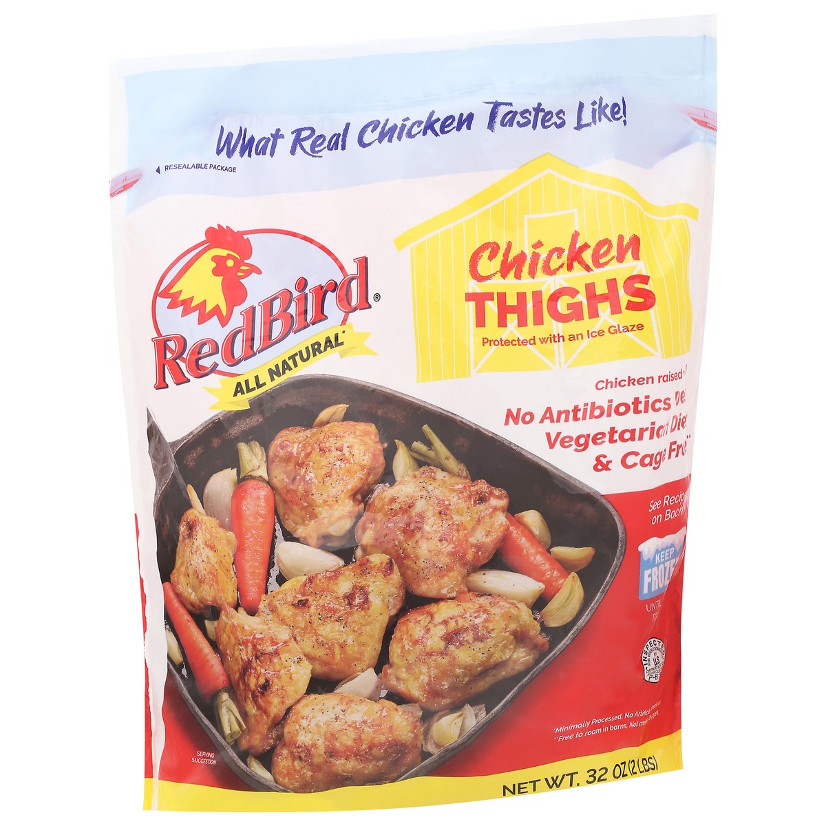 slide 4 of 14, Red Bird Chicken Thigh 32 oz, 1 ct