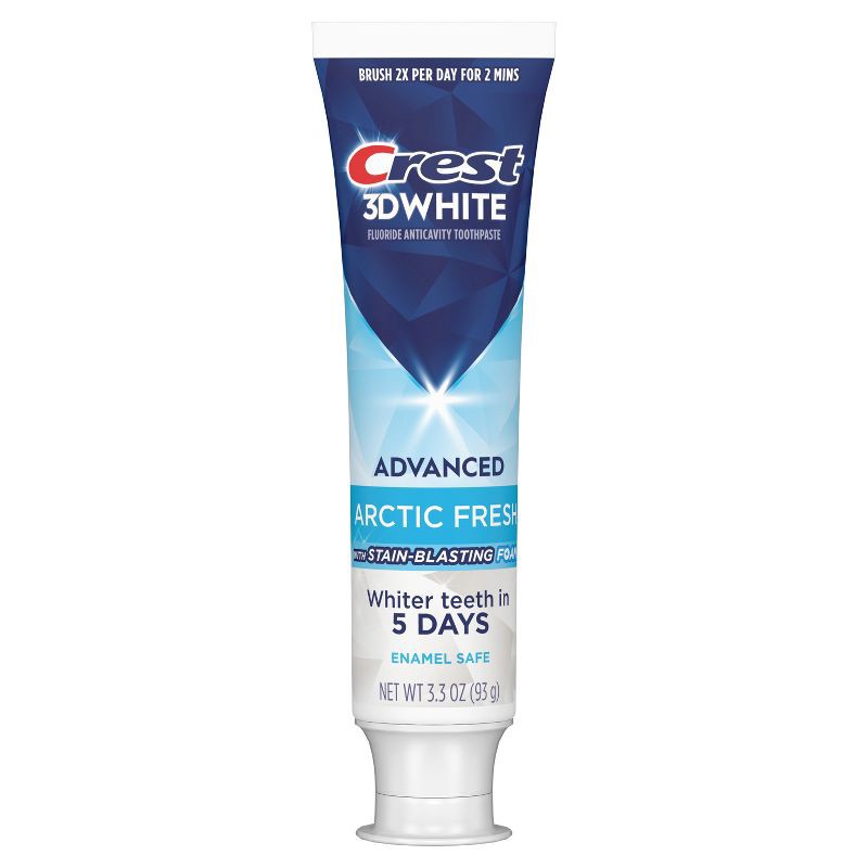 slide 14 of 15, Crest 3D White Advanced Arctic Fresh Teeth Whitening Toothpaste - 3.3oz, 3.3 oz