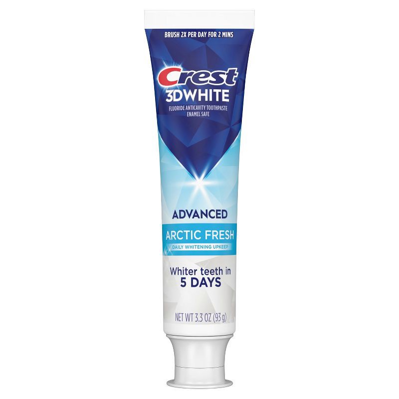 slide 1 of 11, Crest 3D White Advanced Arctic Fresh Teeth Whitening Toothpaste - 3.3oz, 3.3 oz