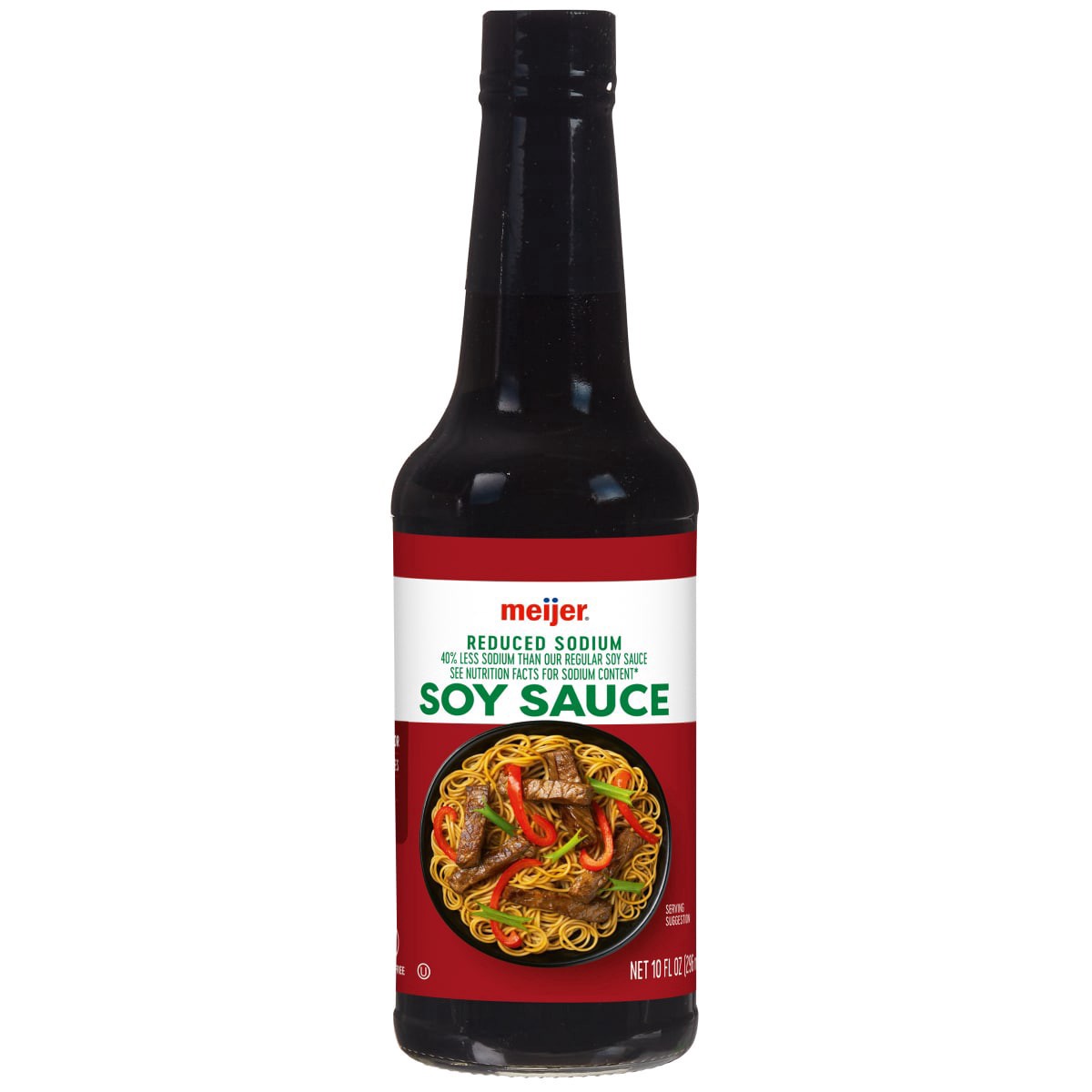 slide 1 of 9, Meijer Reduced Sodium Soy Sauce, 10 oz