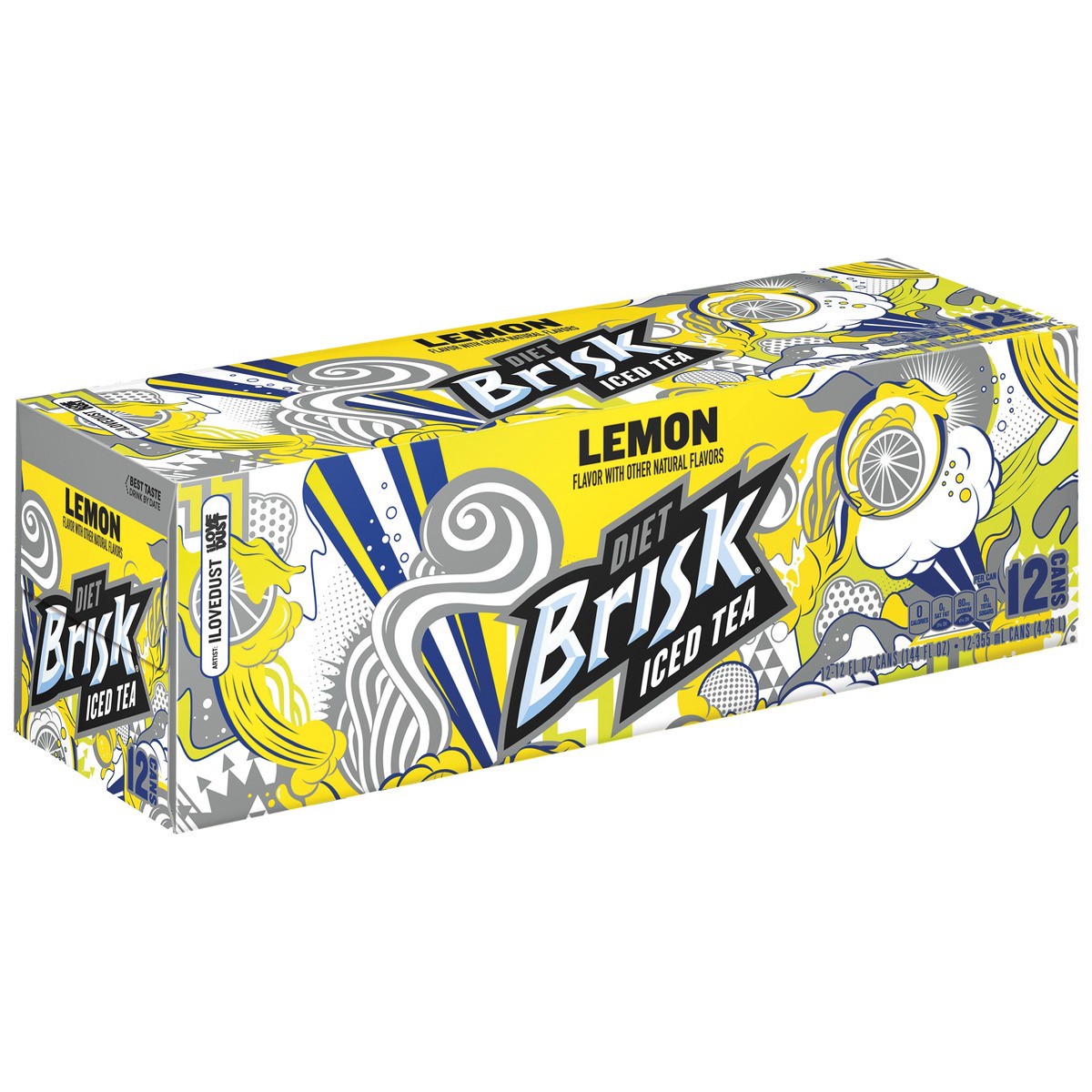 slide 3 of 4, Brisk Iced Tea - 144 fl oz, 12 ct; 12 fl oz