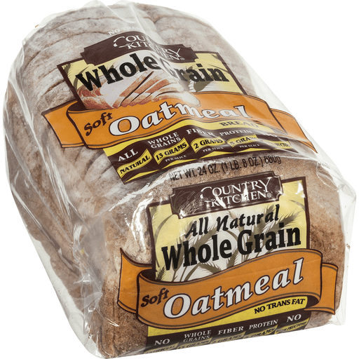 slide 2 of 8, Country Kitchen Whole Grain Soft Oatmeal Bread, 24 oz