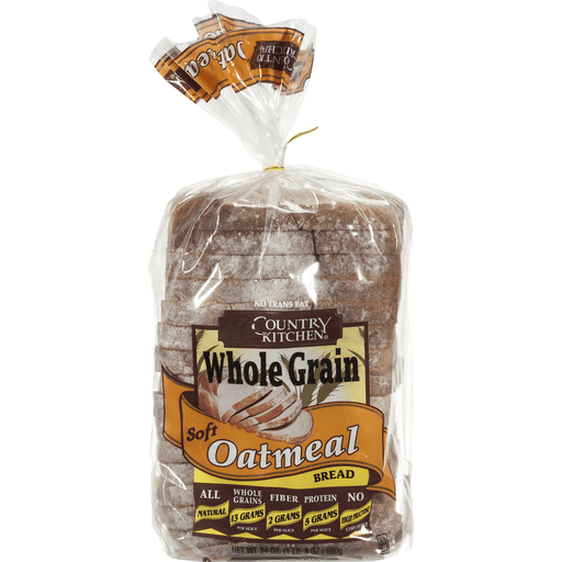 slide 4 of 8, Country Kitchen Whole Grain Soft Oatmeal Bread, 24 oz