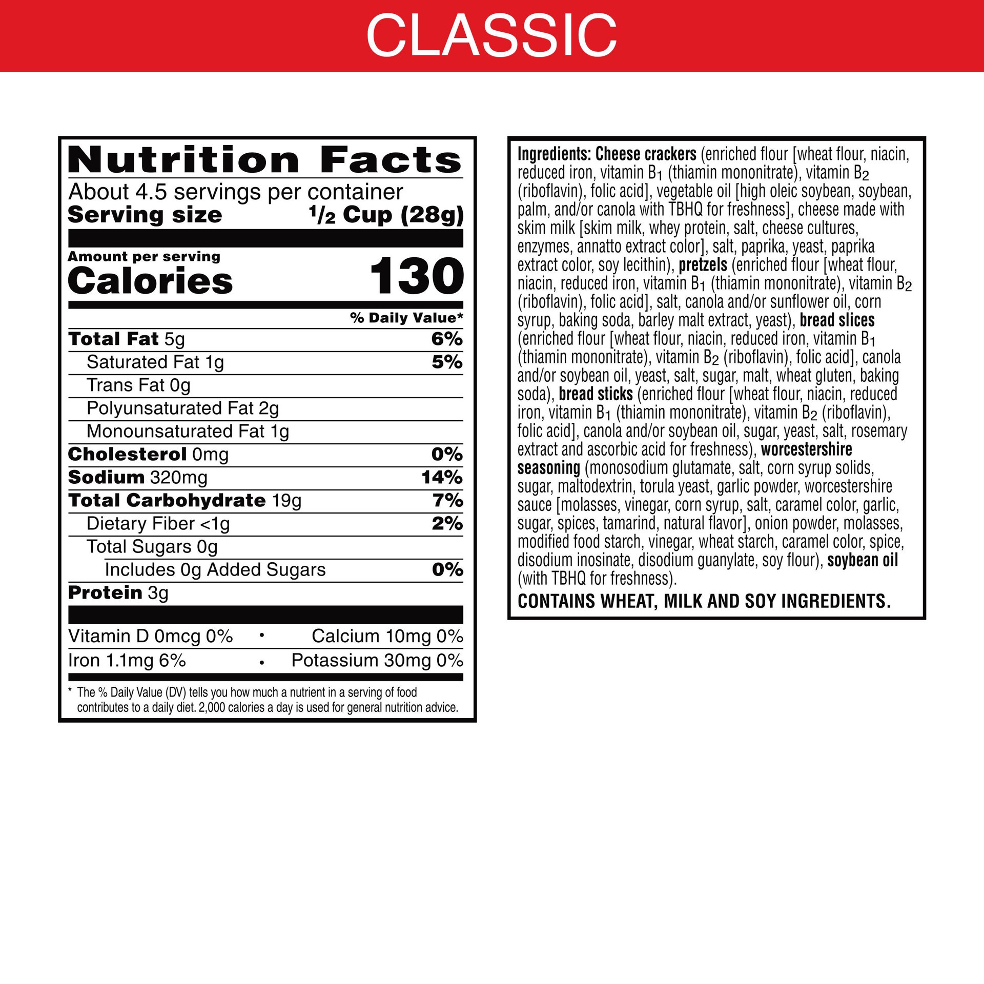 slide 4 of 5, Cheez-It Snack Mix, Classic, 4.5 oz, 4.5 oz