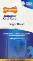 slide 1 of 1, Nylabone Advance Oral Care Finger Toothbrush For Dogs, 1 ct