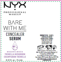 slide 3 of 5, NYX Professional Makeup Bare With Me Concealer Serum, Camel, 1 ct