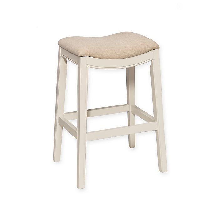 slide 1 of 2, Hillsdale Kenton Backless Counter Stool - White, 26 in