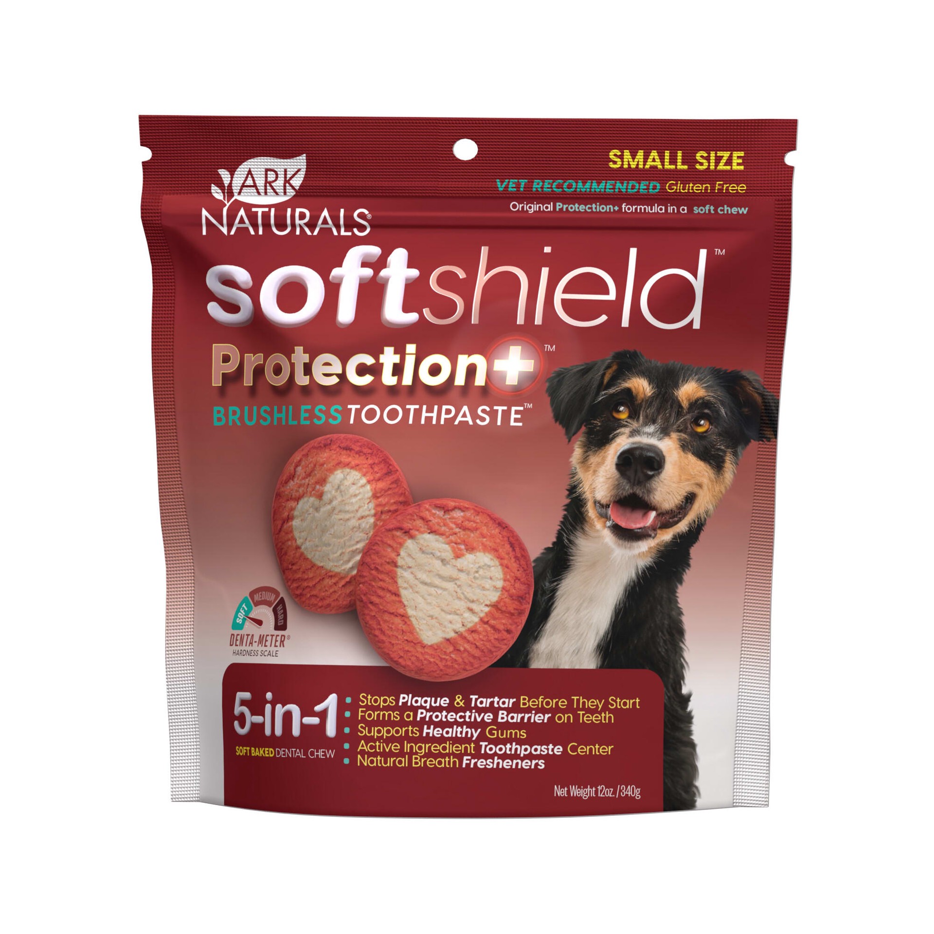 slide 1 of 1, Ark Naturals Softshield Protection Plus Brushless Toothpase Dental Chews - Small, 12 oz