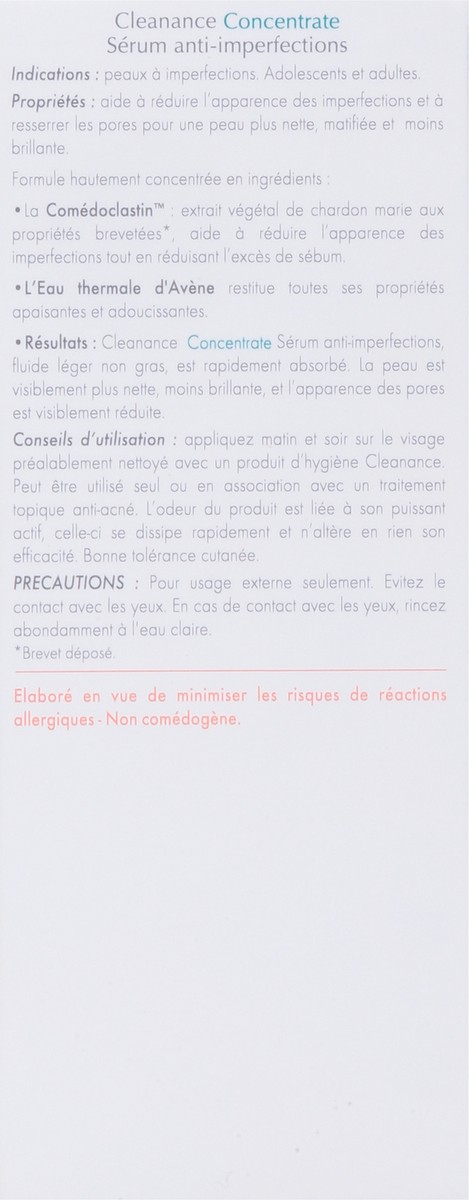 slide 5 of 9, Avène Cleanance Concentrate Blemish Control Serum 1.0 fl oz, 1 fl oz