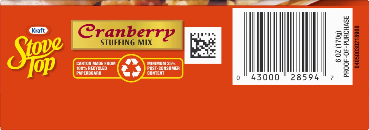 slide 4 of 13, Kraft Stove Top Cranberry Stuffing Mix 6 oz Box, 6 oz