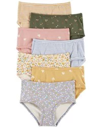 Carter's Carters 7-Pack Floral Stretch Cotton Underwear Multi 2-3