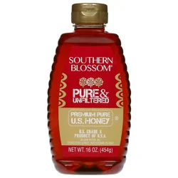 Southern Blossom Premium Pure & Unfiltered Honey - 16 oz