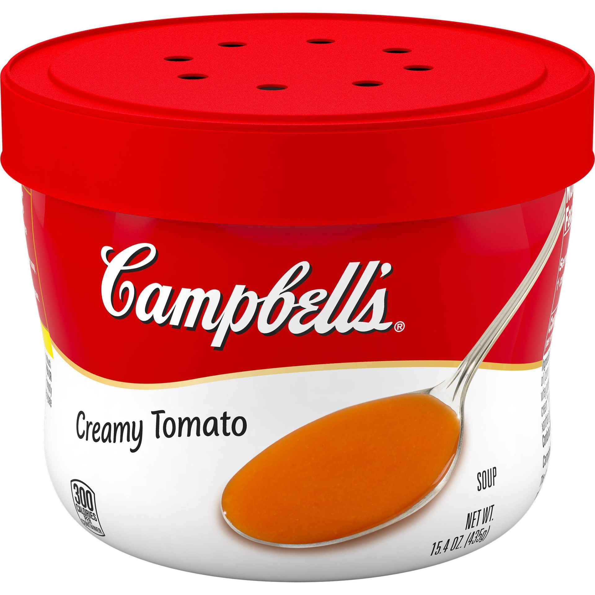 slide 1 of 5, Campbell's Creamy Tomato Soup Microwaveable Bowl, 15.4 oz