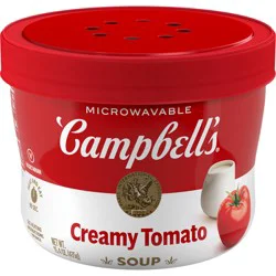 Campbell's Creamy Tomato Soup, 15.4 oz Microwavable Bowl