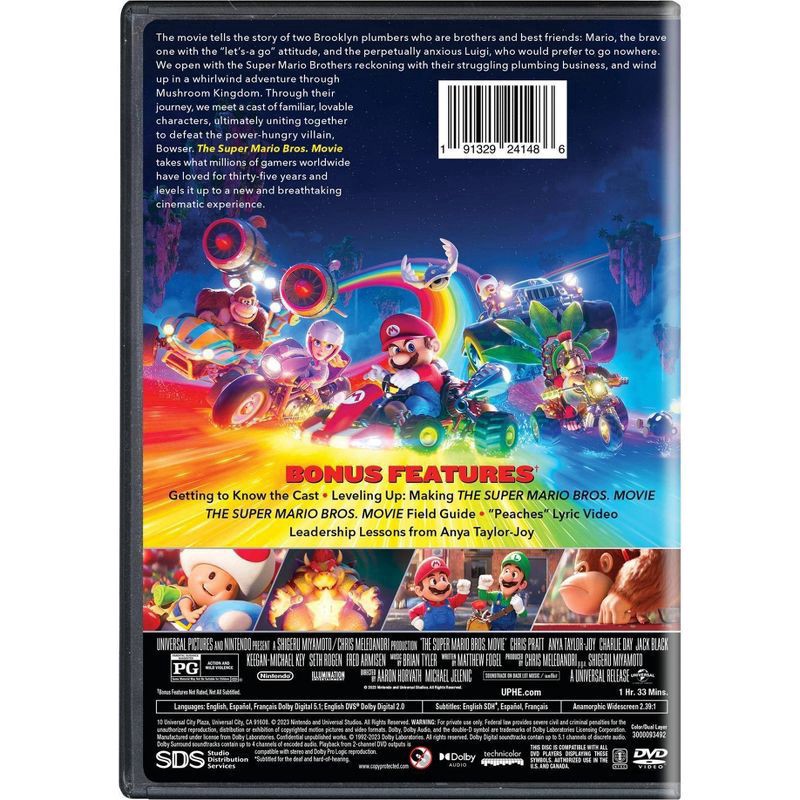 slide 2 of 3, Universal Home Video The Super Mario Bros. Movie (DVD), 1 ct