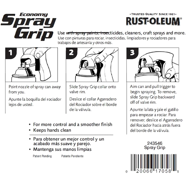 slide 3 of 5, Rust-Oleum Economy Spray Grip, 1 ct