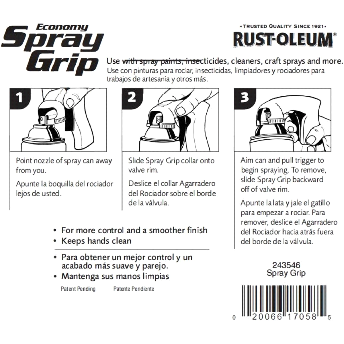 slide 2 of 5, Rust-Oleum Economy Spray Grip, 1 ct