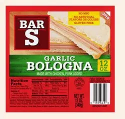 Bar S Bar-S Garlic Bologna