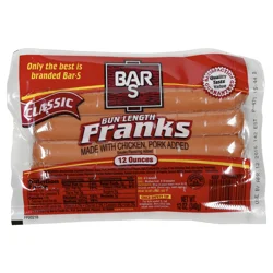 Bar-S Classic Bun Length Franks 12 oz. Pack