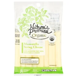 Nature's Promise Organic Mozzarella String Cheese - 8 ct