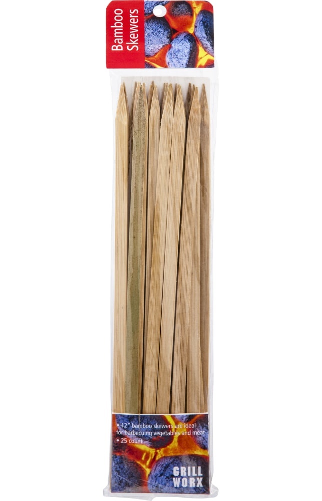 slide 1 of 1, Grill Worx Bamboo Skewers, 25 ct