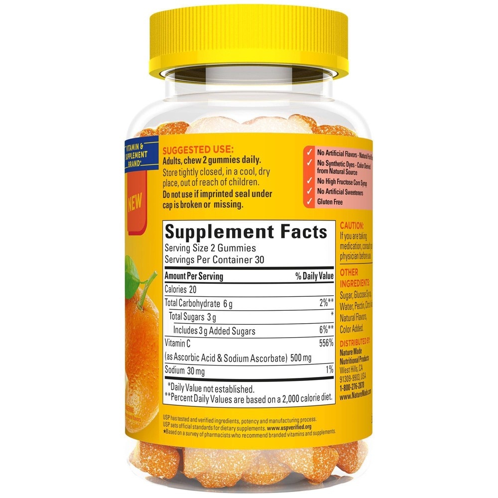 Nature Made Vitamin C Gummies - 500Mg 60 ct | Shipt