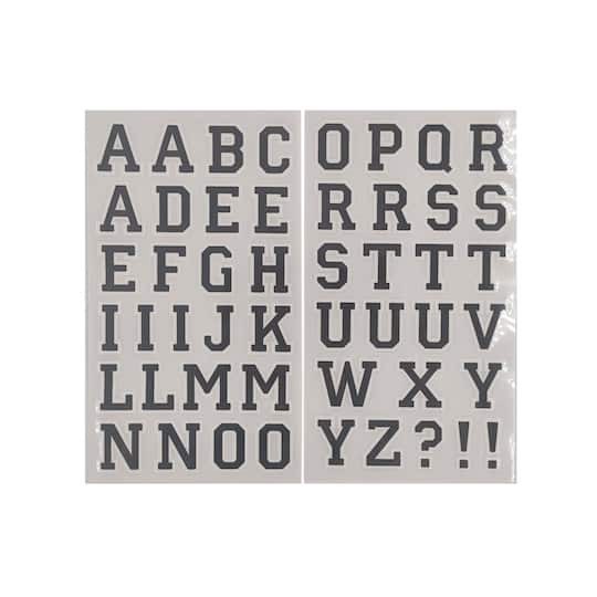 slide 1 of 3, 1.5" Iron-On Athletic Letters By Make Market, 1.5 in