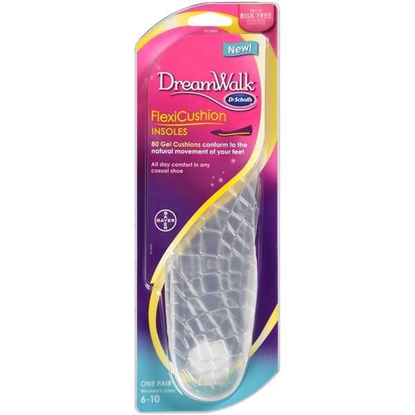 slide 1 of 1, Dr. Scholl's Dreamwalk Flexicushion Insoles, Women's Sizes 6-10, 1 pair