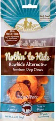 Fieldcrest Farms Nothin' to Hide 12 Pack Rings & Bones Premium Beef Flavor Dog Chews 12 ea