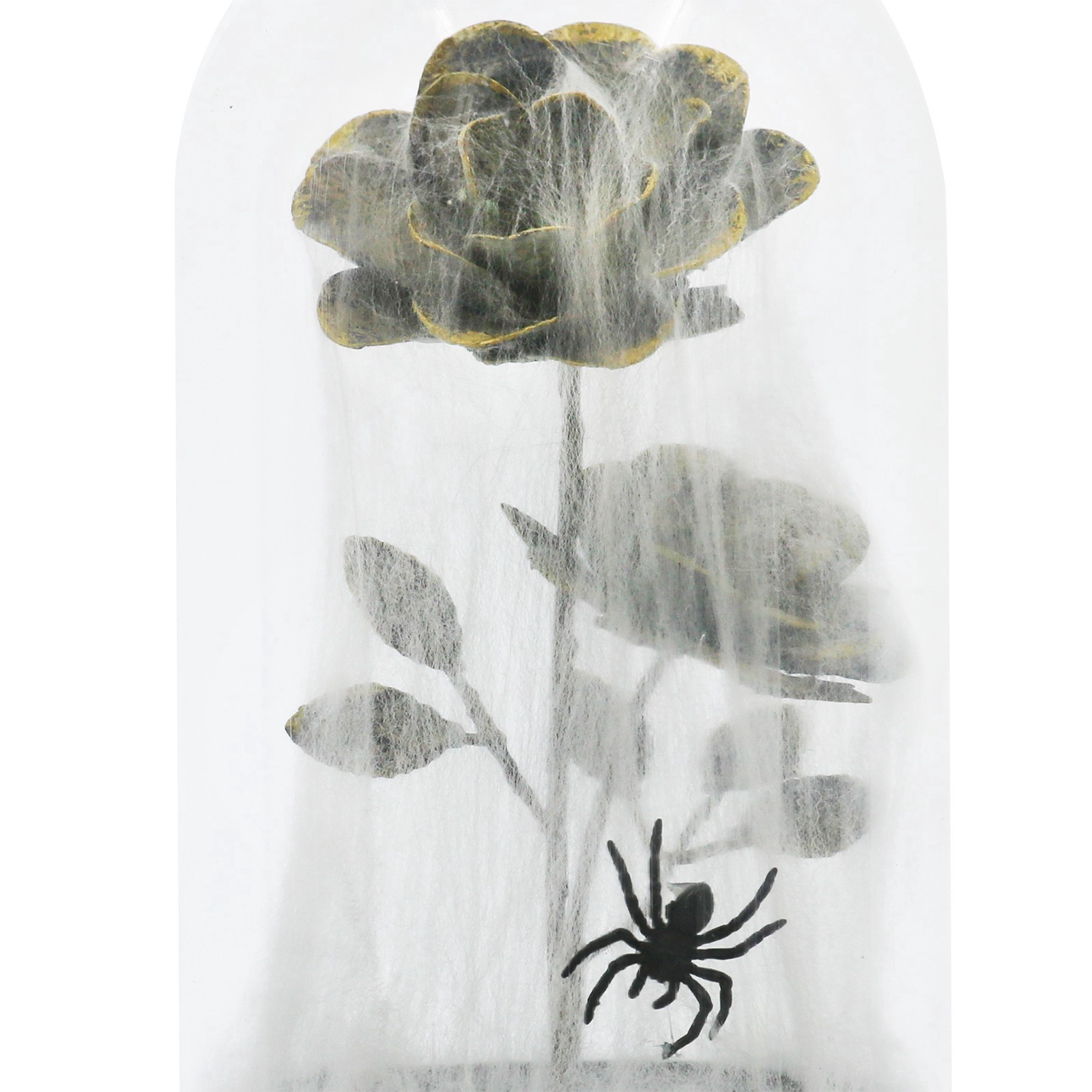 slide 2 of 4, 9" Spider Web-Covered Cloche Tabletop Accent By Ashland, 5.6 in x 5.6 in x 9 in