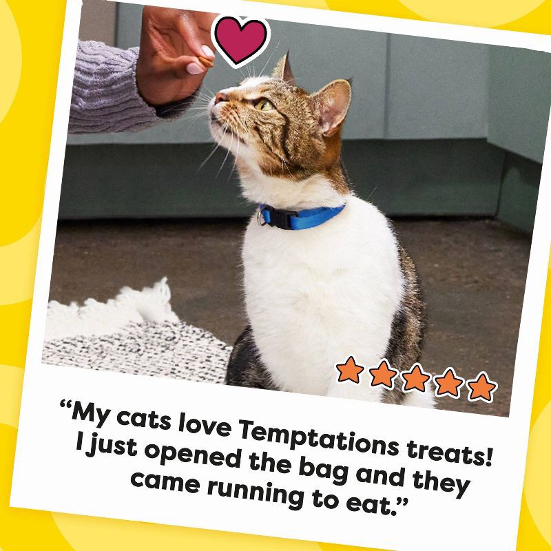 slide 6 of 10, Temptations Indoor Care Crunchy Cat Treats with Chicken - 4.9oz, 4.9 oz