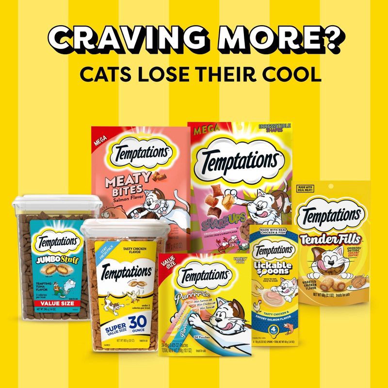 slide 10 of 11, Temptations Indoor Care Crunchy Cat Treats with Chicken - 4.9oz, 4.9 oz