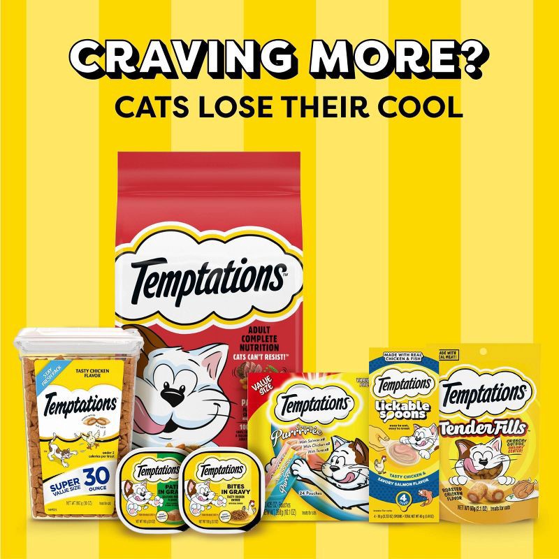 slide 10 of 10, Temptations Indoor Care Crunchy Cat Treats with Chicken - 4.9oz, 4.9 oz